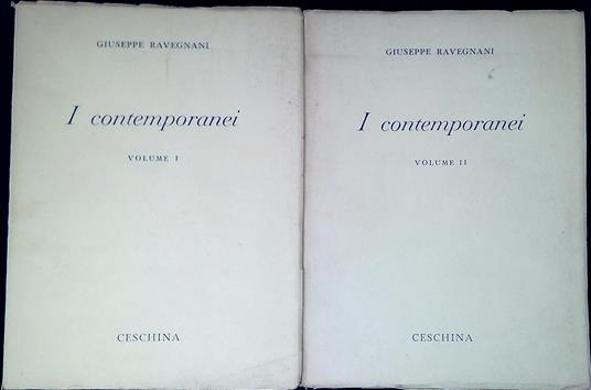 I contemporanei. due volumi - Giuseppe Ravegnani - copertina