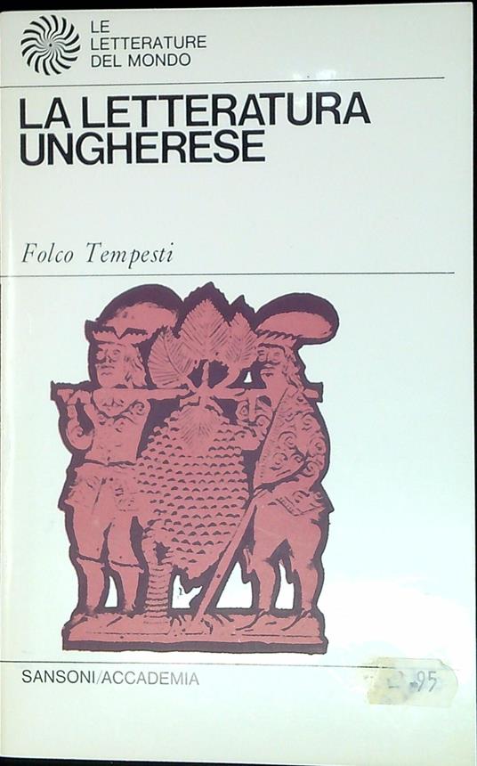 La letteratura ungherese - Folco Tempesti - copertina