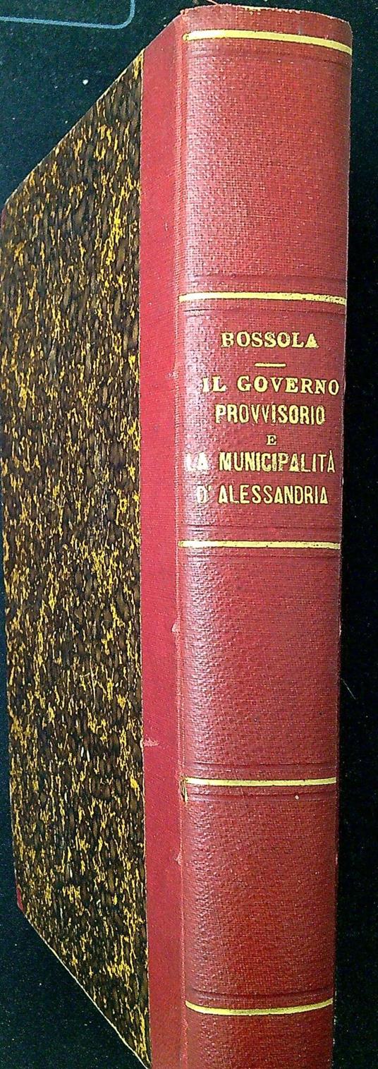 Il governo provvisorio piemontese e la municipalità d'Alessandria - copertina