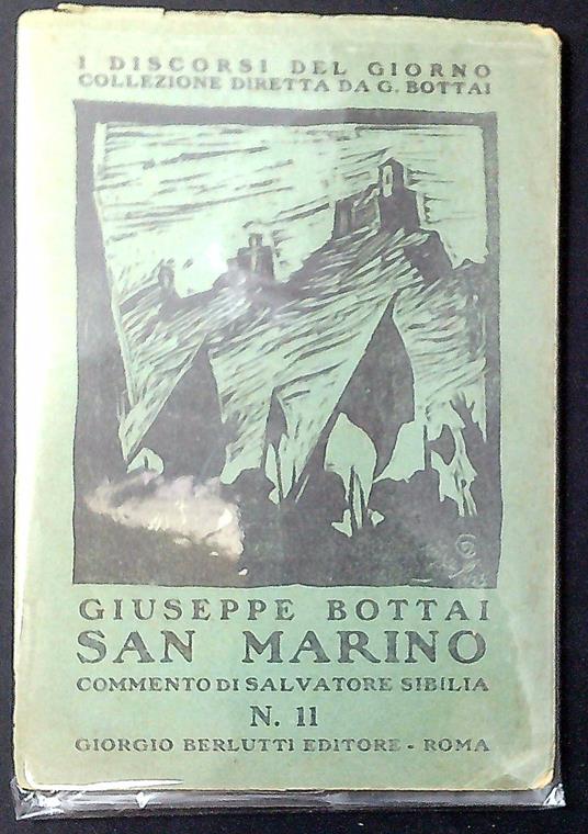 La reggenza di San Marino - Giuseppe Bottai - copertina
