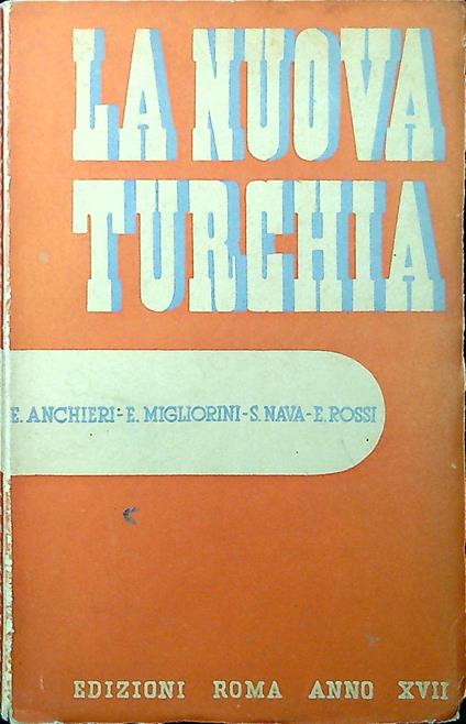 La nuova Turchia - Ettore Anchieri - copertina