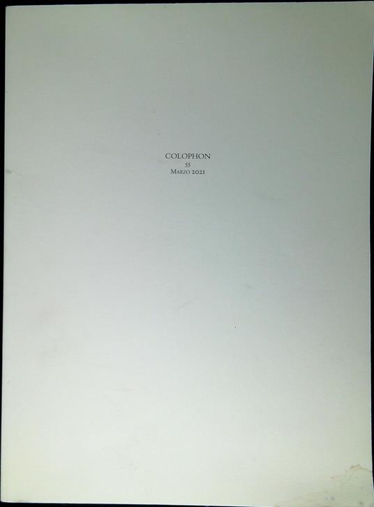 Colophon 55 Marzo 2021 - copertina