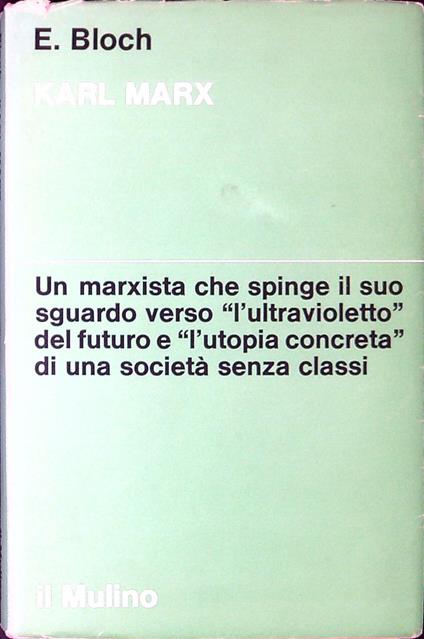 Karl Marx - Ernst Bloch - copertina