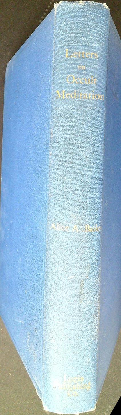 Letters on occult meditation - Alice A. Bailey - copertina