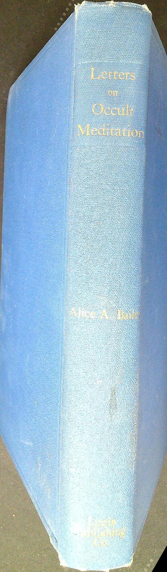 Letters on occult meditation - Alice A. Bailey - copertina