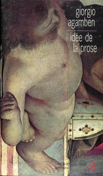 Idée de la prose - Giorgio Agamben - copertina