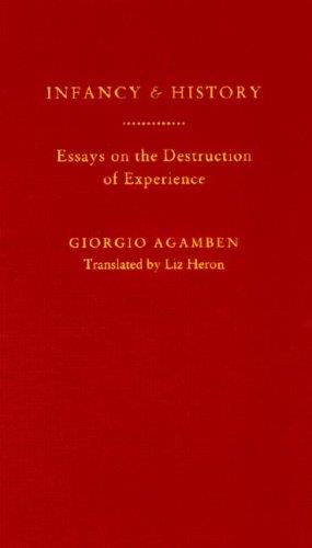 Infancy and History: Essays on the Destruction of Experience - Giorgio Agamben - copertina