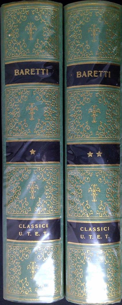 Opere scelte. Due volumi - Giuseppe Baretti - copertina