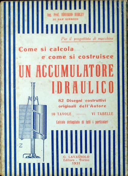 Come si calcola e Come si costruisce un accumulatore idraulico - copertina