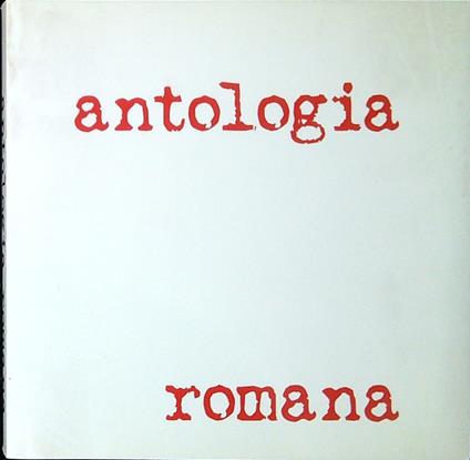 Antologia romana - copertina