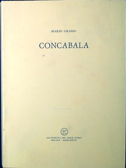 Concabala - Mario Grasso - copertina