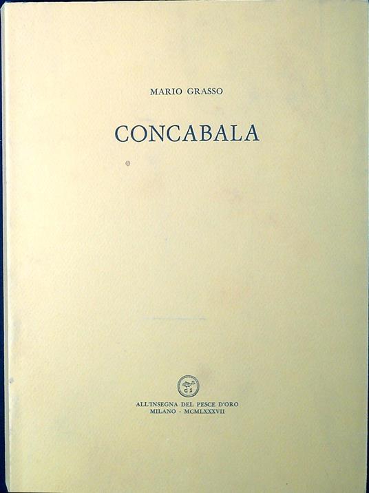 Concabala - Mario Grasso - copertina