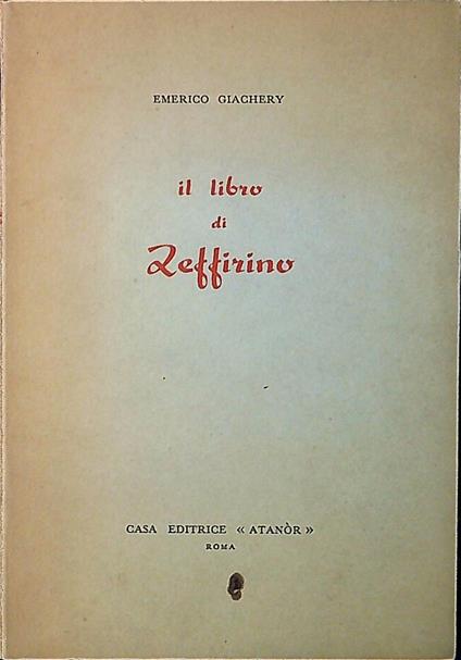 Il libro di Zeffirino - copertina
