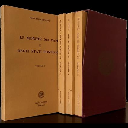 Le monete dei papi e degli stati pontifici. Quattro volumi, opera completa - copertina