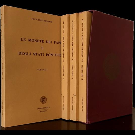 Le monete dei papi e degli stati pontifici. Quattro volumi, opera completa - copertina