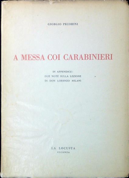 A Messa coi carabinieri - copertina