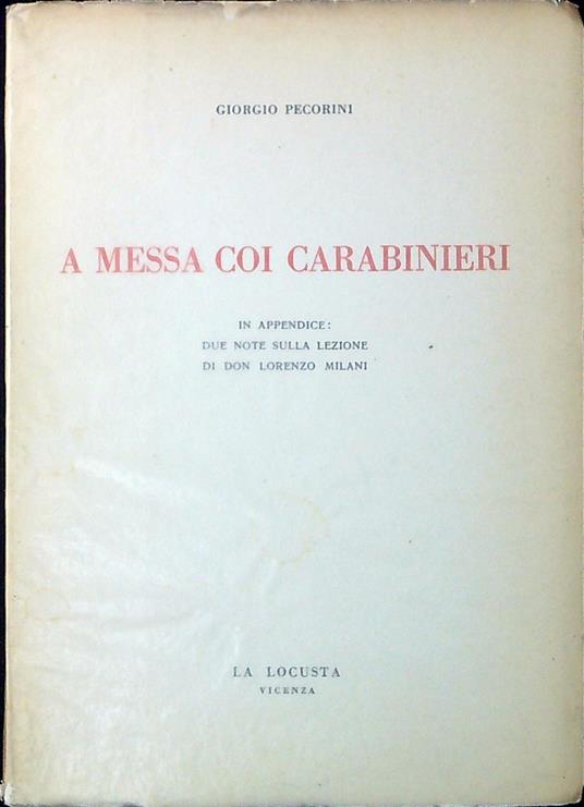 A Messa coi carabinieri - copertina