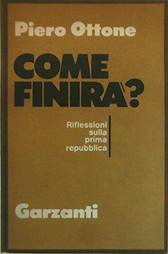 Come finirà? - Piero Ottone - copertina
