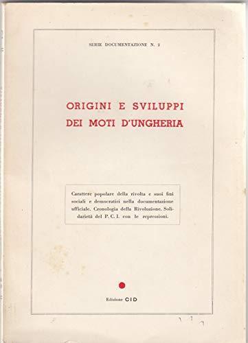 Origini e sviluppi dei moti d'Ungheria - copertina