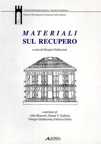 Materiali sul recupero - Giorgio Giallocosta - copertina