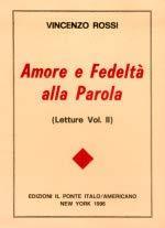 Amore e Fedeltà alla Parola ( letture Vol. II° ) - Vincenzo Rossi - copertina