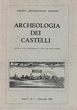Archeologia dei Castelli Anno 1- N.1- settembre 1984