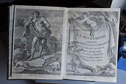 La polifemeide sonetti di Emmanvele Campolongo colle parafrasi latine del medesimo - copertina