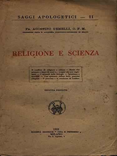 Religione e Scienza - Agostino Gemelli - copertina