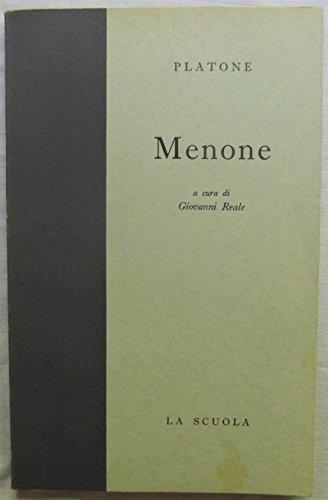 Menone Editrice La Scuola 1974 - Platone - copertina