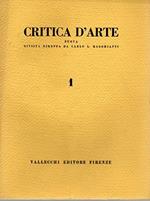 Critica d'Arte - Rivista d'arte - Annualità Completa ( 1954 ) n. 1 -2-3-4-5-6