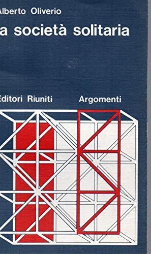 La società solitaria - Alberto Oliverio - copertina