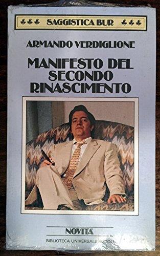 Manifesto Del Secondo Rinascimento - Armando Verdiglione - copertina
