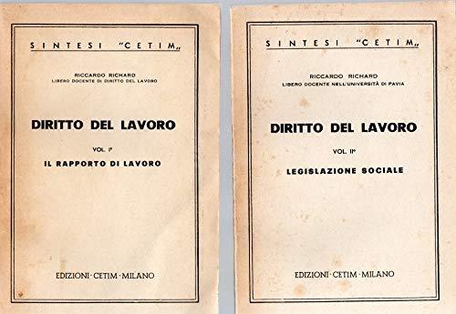 Diritto del lavoro - 2 voll - Richard Wagner - copertina