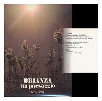 Brianza Un Paesaggio - Enzo Pifferi - copertina
