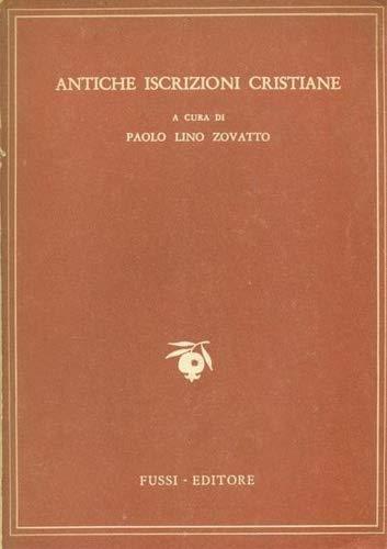 Antiche iscrizioni cristiane - copertina