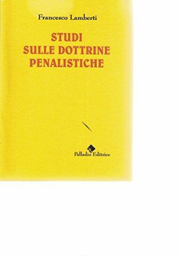 Studi sulle dottrine penalistiche - copertina