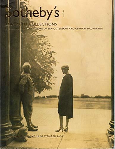 European Collection including the collection of Bertolt Brecht and Gerhart Hauptmann - copertina
