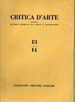 Critica d'arte - rivista d'arte -annualità completa anno 1956 ( n. 13/14 - 15 - 16 - 17- 18 )