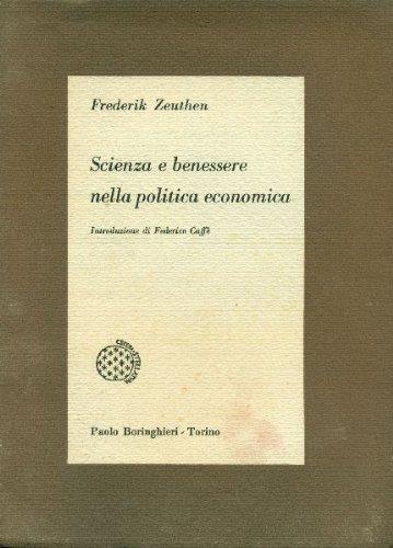 Scienza e benessere nella politica economica - Frederik Zeuthen - copertina