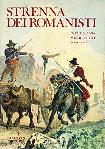 Strenna dei Romanisti Natale di Roma anno 1978 n. XXXIX - copertina