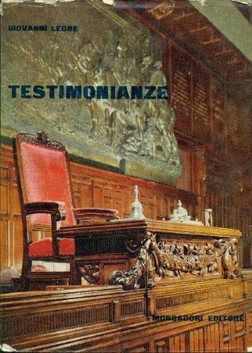 Testimonianze - Giovanni Leone - copertina