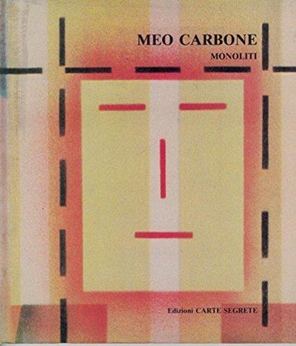 Meo Carbone Monoliti - copertina