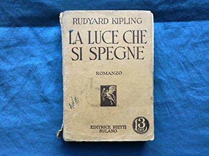 La luce che si spegne - Rudyard Kipling - copertina