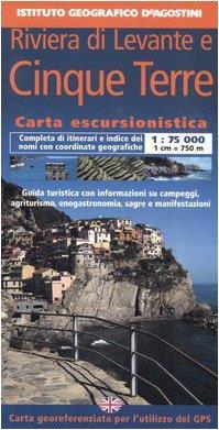 Riviera di Levante e Cinque Terre 1:75 000. Con guida turistica. Ediz. italiana e inglese - copertina