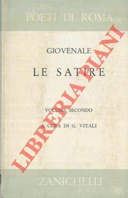 Le satire. Volume secondo - B. Giovenale - copertina
