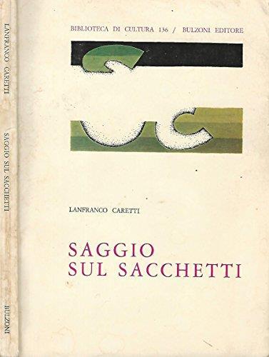 Saggio sui sacchetti - Lanfranco Caretti - copertina