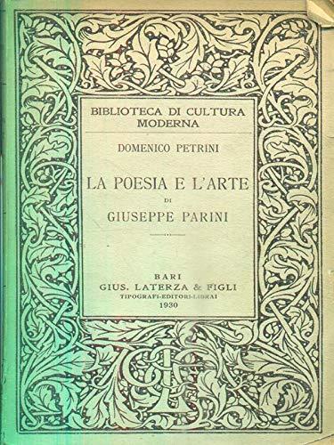 Petrini D. - LA POESIA E L'ARTE DI GIUSEPPE PARINI - Domenico Petrini - copertina