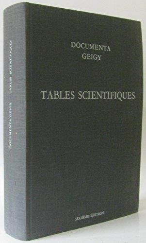 Tables scientifiques. Documenta Geigy - copertina