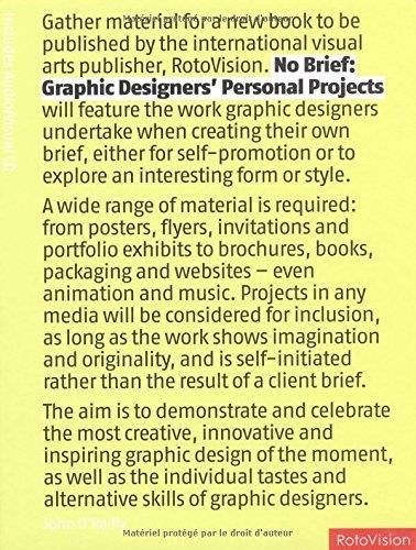 No Brief: Graphic Designers' Personal Projects - John O'Reilly - copertina