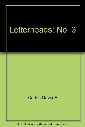 Letterheads: International Annual of Letterhead Design, No 3 - David Carter - copertina